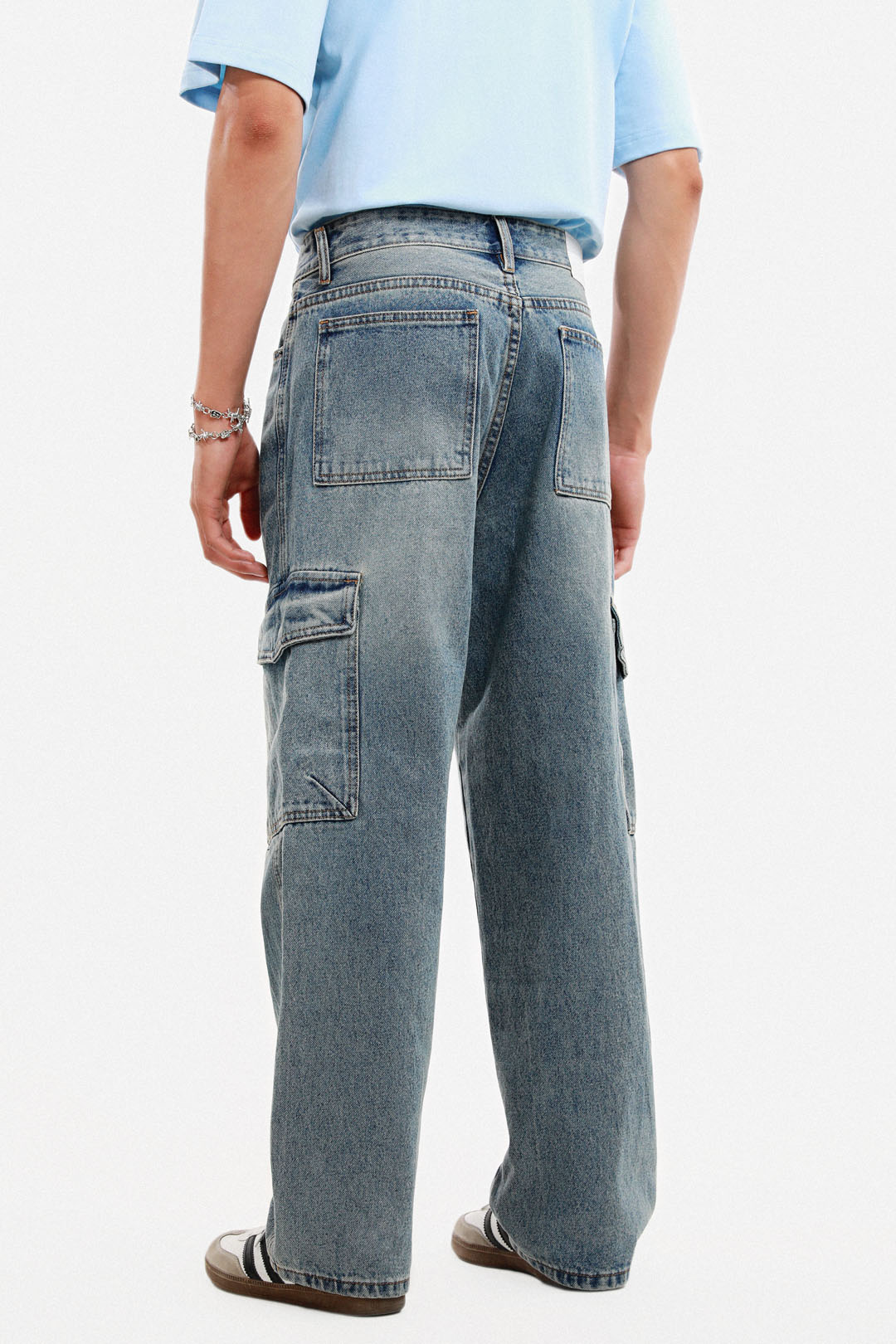 【YOURNUS】New Jeans Over Crack Cargo Denim YOURNUS】New Jeans Over Crack Cargo Denim